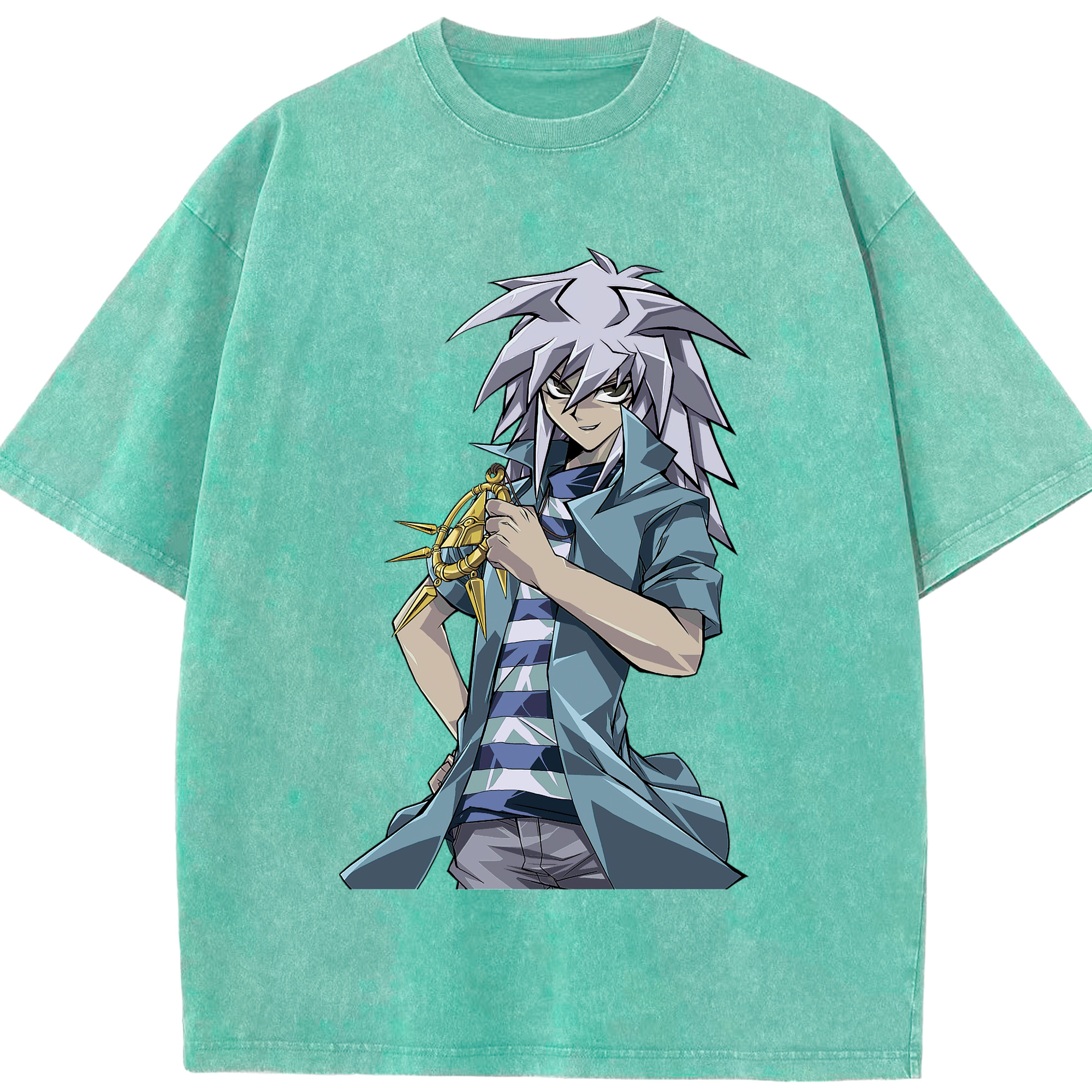 （画像用） 遊☆戯☆王 Yu-Gi-Oh! 綿100% ヴィンテージ風 半袖Tシャツ（フロントプリント）
